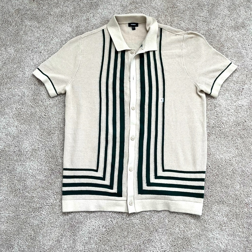 Express button down polo shirt. Men’s size M